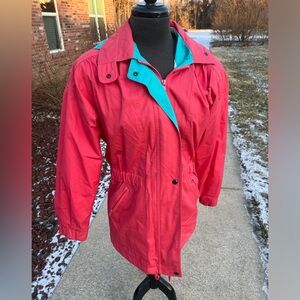 Vintage colorblock XS S London fog pink jacket node vintage
